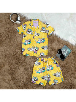 The Lion and the Fish - Printed Co-Ord Yellow (Set of 2)