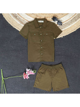 The Lion and the Fish - Solid Green Co-Ord (Set of 2)