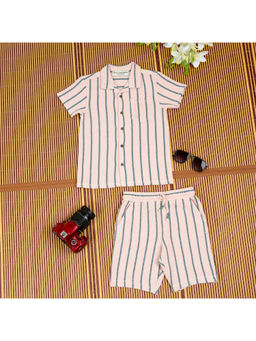 The Lion and the Fish - Stripes Co-Ord Baby Pink (Set of 2)