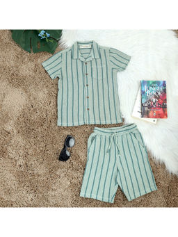 The Lion and the Fish - Stripes Co-Ord Blue (Set of 2)