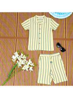 The Lion and the Fish - Stripes Co-Ord Light Yellow (Set of 2)