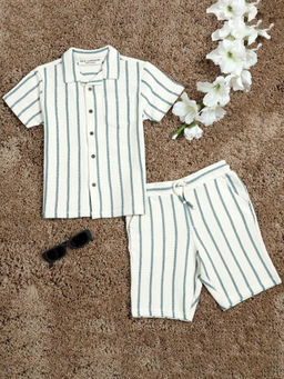 The Lion and the Fish - Teal Stripes Co-Ord (Set of 2)