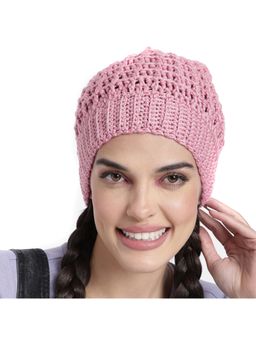 Magic Needles - Women Pink Crochet Beanie
