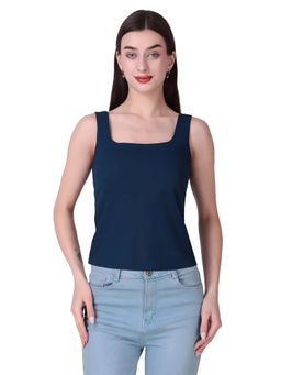 CareDone - Women's Lycra Removable Padded Blue Camisoles