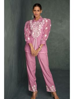 Autumnlane - Saba Flamingo Embroidered Co-Ord (Set of 3)