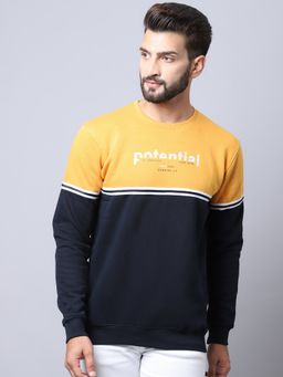 Cantabil - Men Mustard Sweatshirt