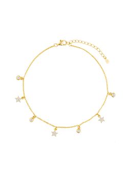 Nistra - 925 Sterling Silver Starry Nights Anklet