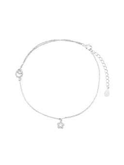 Nistra - 925 Sterling Silver Twinkle Star Anklet