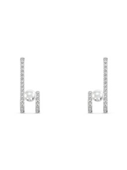 Palmonas - Chic Vertical Pearl Line 925 Sterling Silver Ear Cuff