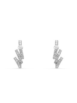 Palmonas - Chic Pearl Trio Cluster Bar 925 Sterling Silver Drop Earrings