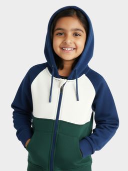 Orange Sugar - Unisex Multi-Color Colorblock Fleece Hoodie