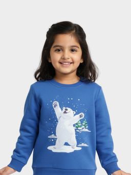 Orange Sugar - Unisex Blue Graphic Fleece Sweatshirt