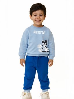 Nautinati - Boys Blue Graphic Cotton Co-Ord Set