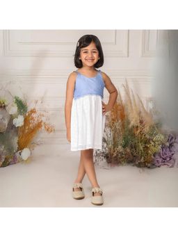 ZACH & KIKI - Girls Multi-Color Embroidered Cotton Dress