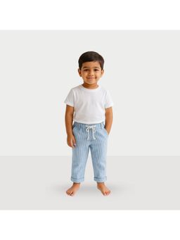 ZACH & KIKI - Boys Blue Stripes Cotton Trouser