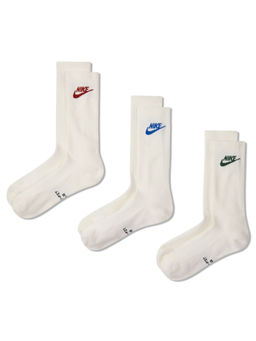 Nike - Unisex White Everyday Elevated Socks (Pack of 3)