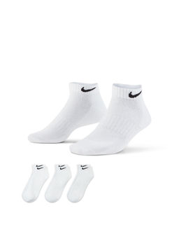 Nike - Unisex White Everyday Cushioned Socks (Pack of 3)