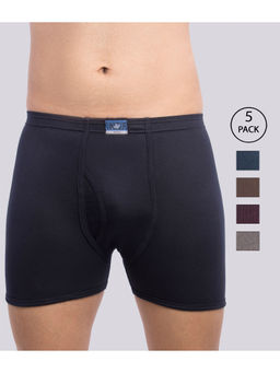 VIP - Unique Men's Snug Fit Cotton Trunks in Assorted Colors (Pack of 5)