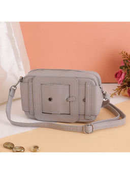 TREASO CLOSET - Grey Euphoria Sling Bag For Women