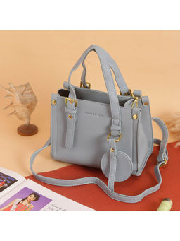 TREASO CLOSET - Blue Azalea Handbag Cum Sling Bag For Women