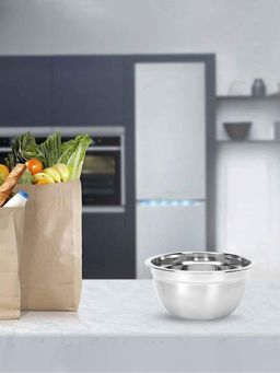 At Home by Nilkamal - Silk Route 18cm Prof Bowl (Silver)