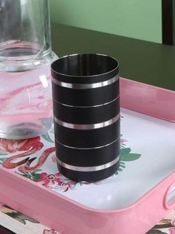 At Home by Nilkamal - Stainless Steel Tumbler (Black)