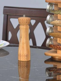 At Home by Nilkamal - Laser Print Pepper Mill (Brown)