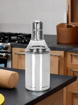 At Home by Nilkamal - Ayodhya Bottle Shape 750ml Oil Pourer (Silver)