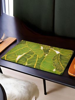 At Home by Nilkamal - Printed Mdf Table Placemat (Green)