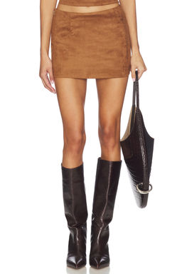 ALL THE WAYS - Aiya Faux Suede Skirt