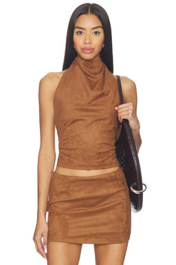 ALL THE WAYS - Aiya Faux Suede Top