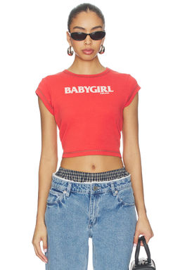 Abrand - Babygirl Rib Cropped Tee