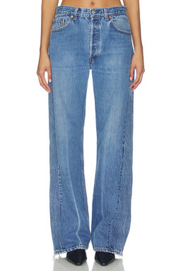 aligrace - Retro Oversized Wide Leg Jeans
