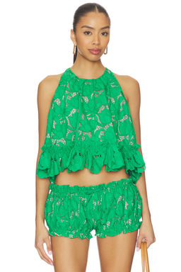 AKNVAS - Mika Guipure Lace Halter Top