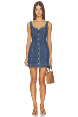 Alice + Olivia - Bea Sweetheart Denim Dress