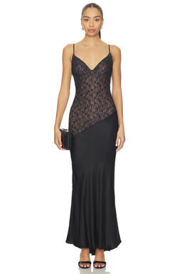 Bardot - Aralia Lace Satin Dress