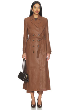Bardot - Vegan Leather Longline Coat