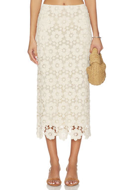 Bardot - Veneta Crochet Midi Skirt