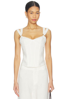 Bardot - Serafina Linen Corset Top