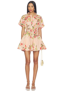 HEMANT AND NANDITA - Short Dress With Buckle Belt