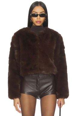 BLANKNYC - Crop Faux Fur Coat