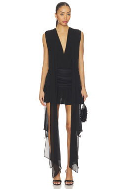 Blumarine - Georgette Dress With Jersey