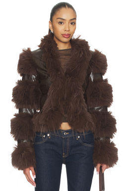 CULTNAKED - Faux Fur Caterpillar Coat