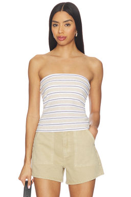 Enza Costa - Stripe Classic Bandeau Top