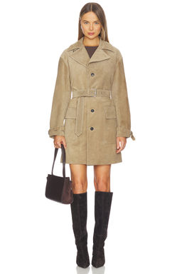 FRAME - The Suede Trench Jacket