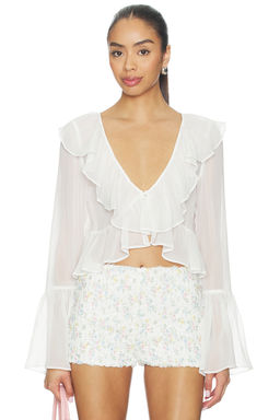 For Love & Lemons - Lila Flare Top