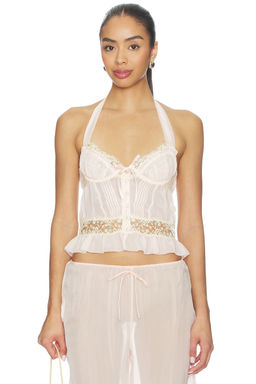 For Love & Lemons - Gilded Lace Bustier