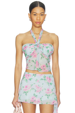 Frankies Bikinis - Maribel Chiffon Halter Top