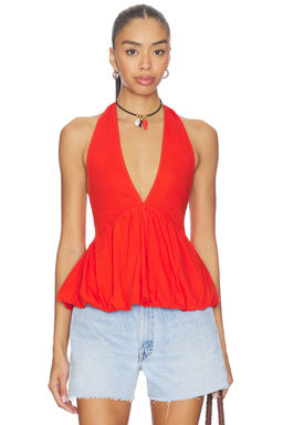 Free People - x Free-est Paige Top In Tangerine Tango