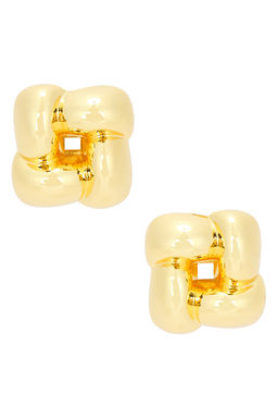 Jenny Bird - Medium Woven Square Earrings